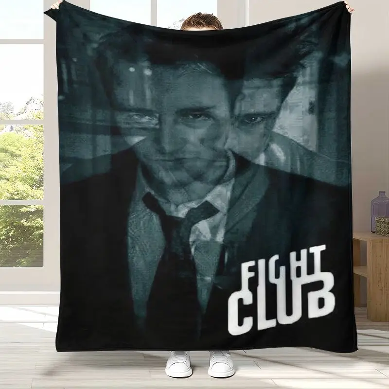 Vintage Fight Club Movie Soft Flannel Throw Blanket,Cozy Warm Blanket for Bed,Sofa,Living Room,Picnic,Camping,Home Decor,Gift