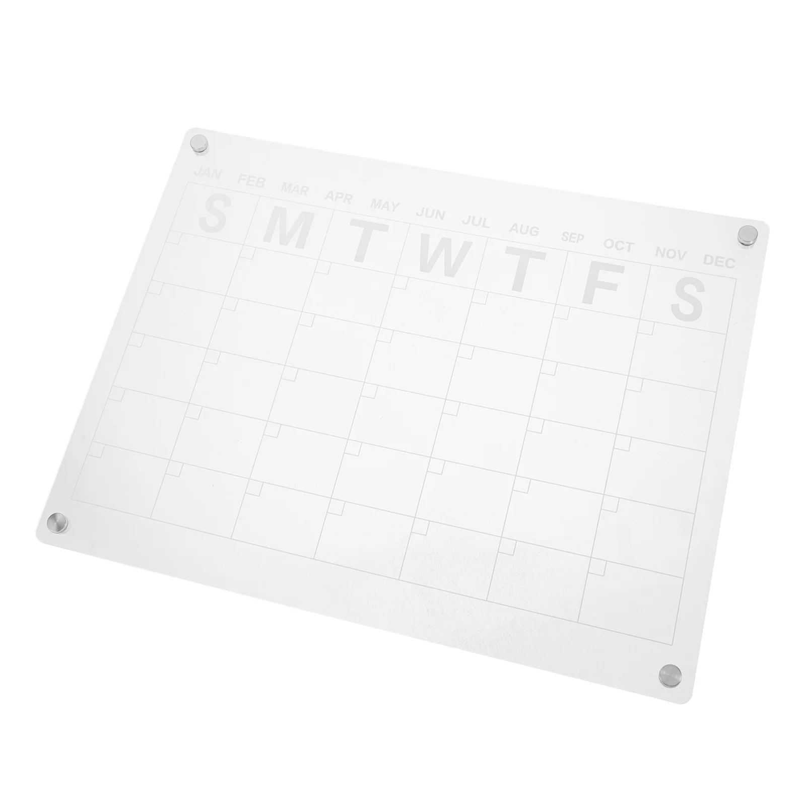 

Magnetic Planning Board 16x12 Inch Dry Erase Fridge Calendar Reusable Acrylic Material Daily Planner Magnetic Board For