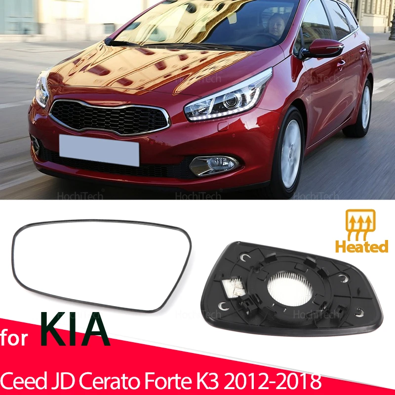 Left or Right Wing Rearview Mirror Glass Heated Driver Passenger Side for Kia Ceed JD Pro-Ceed Pro GT 2012-2018  Car Accessories