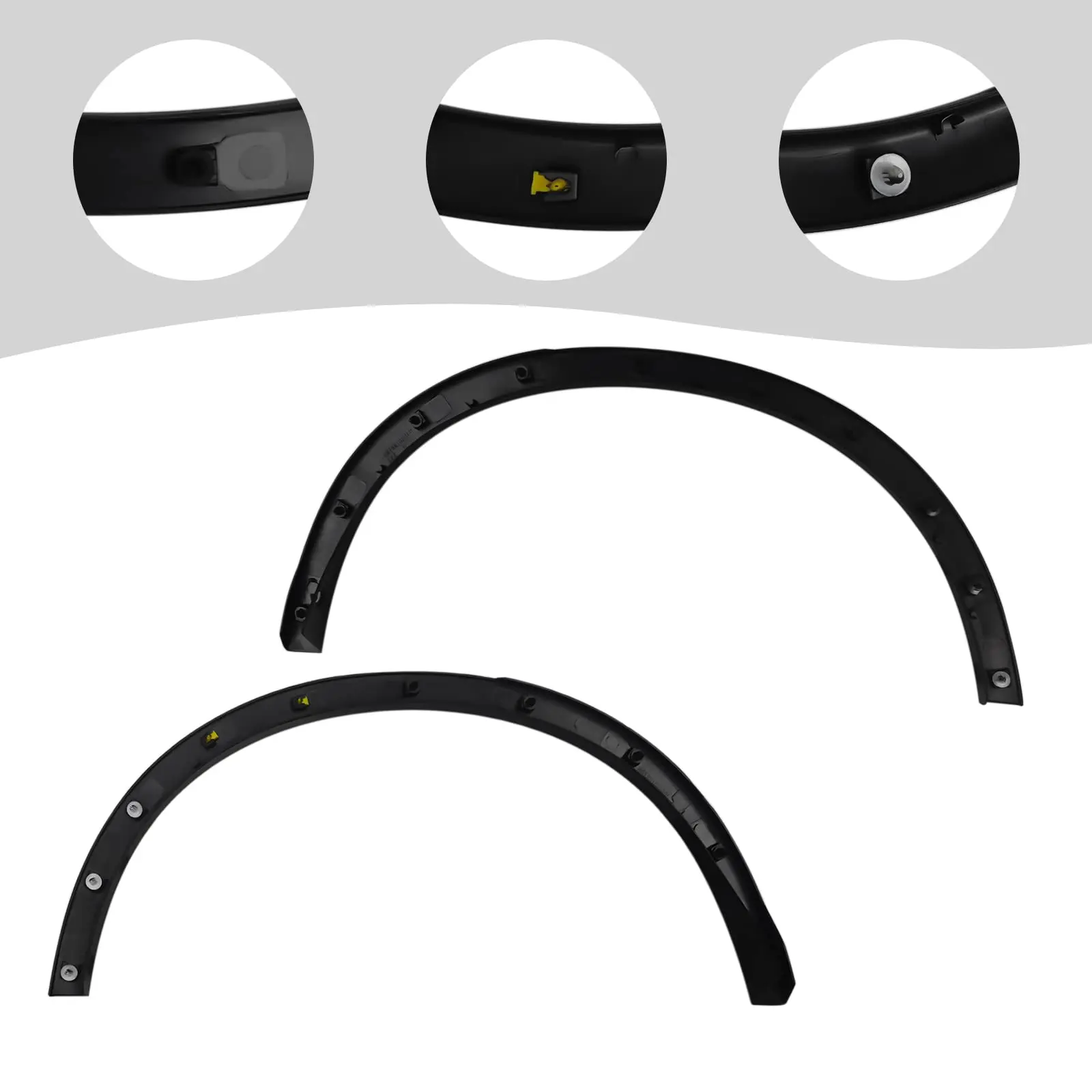 زوج عجلة الحاجز مشاعل لنيسان روج 2014-2016 الجانب الأيسر والأيمن الخلفية عجلة قوس صب الزخارف 2 قطعة مجموعة الكسوة الحاجز 788614Ba0