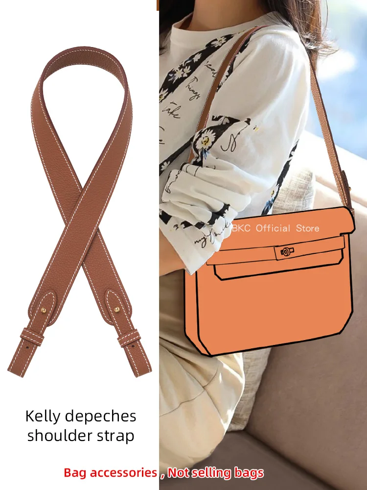 

Ремешок для сумки из 100% натуральной кожи Togo для Hermes kelly depeches25, сменные аксессуары для сумки ручной работы через плечо