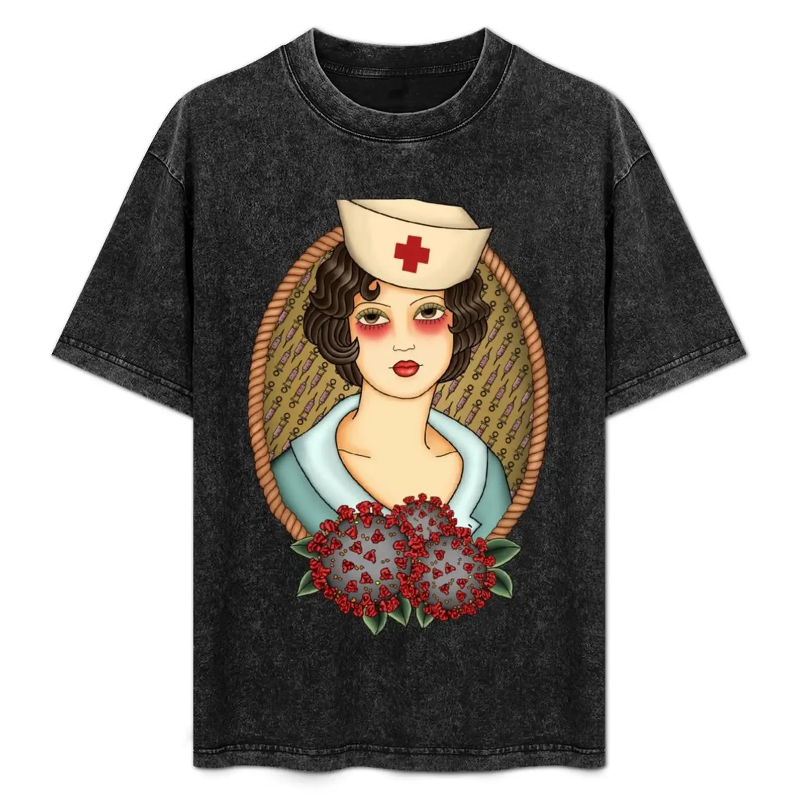 

Year of the Nurse T-Shirt cotton tshirt 100% t shirt custom print T-Shirt