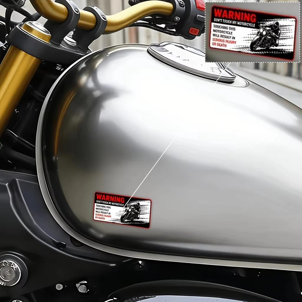 Motorcycle Rider Silhouette Sticker 1PC/3PCS Waterproof Vinyl Decal for Car Laptop Fairing Fuel Tank Street Racing Decor
