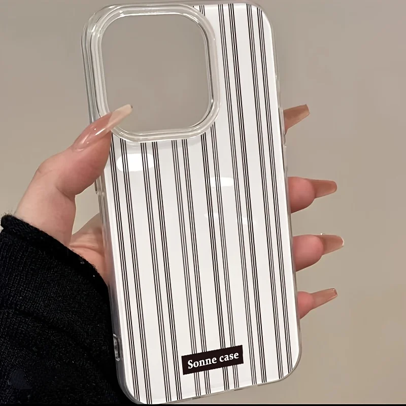 Green Black Stripe INS Phone Case For Samsung Galaxy S24 S26 S25 Plus S23 Ultra A56 A55 A17 A27 A57 A36 A37 A06 Slim IMD Cover
