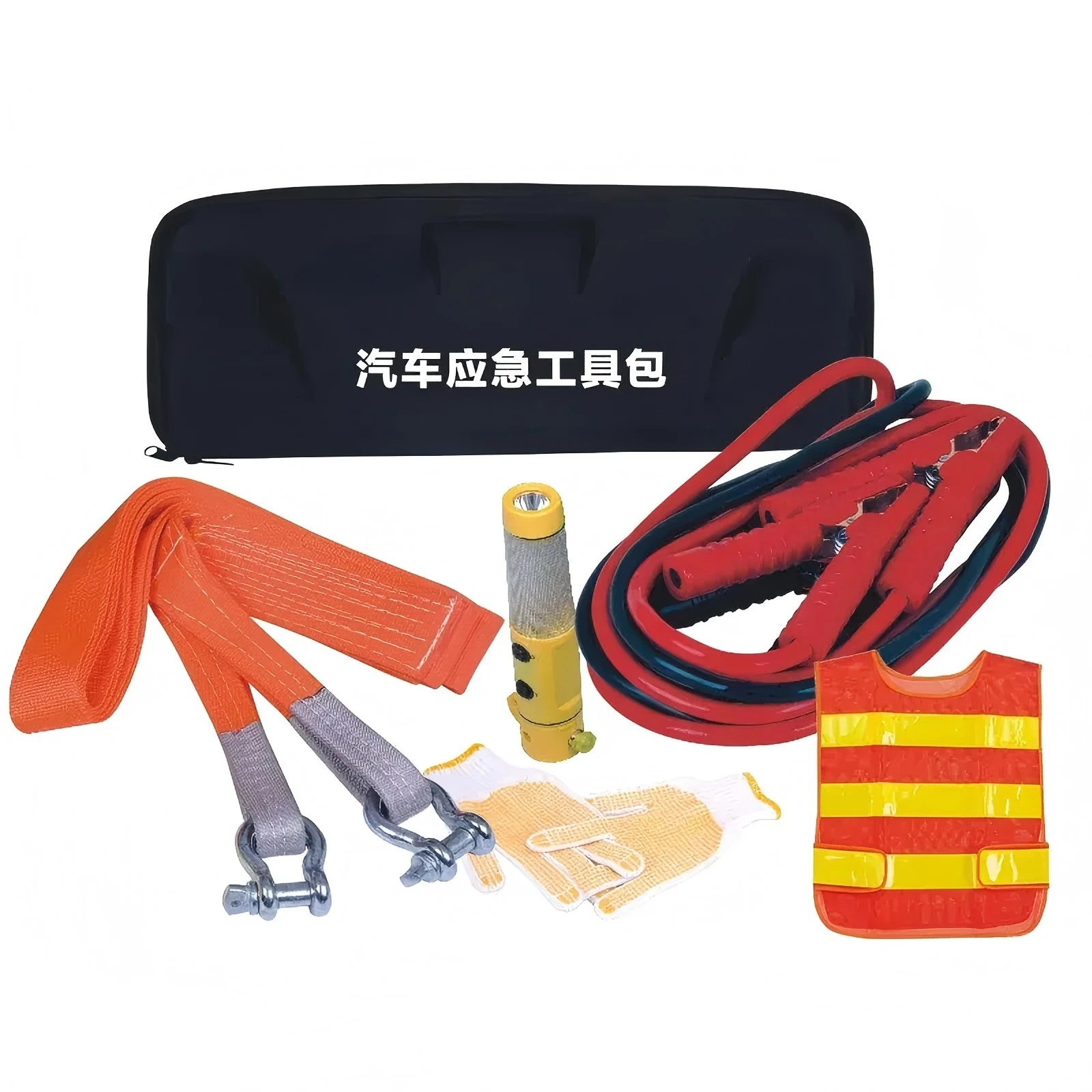 

Portable 5-in-1 Automotive Emergency Kit for Off-Road Travel - Multifunctional Rescue Tool Set & First Aid Bag