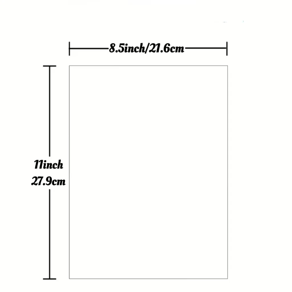 8.5 × 11 inch heat transfer paper 5 PCS - compatible with inkjet/laser printers, DIY transfer printing on lightweight fabrics
