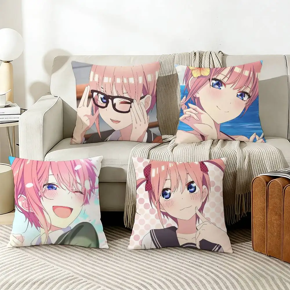 

I-Ichika N-Nakano Pillow Case Living Room Sofa Cushion Cover Suitable For Home Bedroom Room Decoration