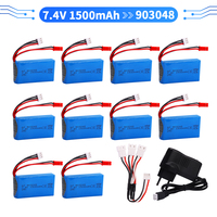 2S 7.4V 1500mAh Lipo Battery for Wltoys V353 A949 A959 A969 A979 k929 7.4v 903048 Battery For RC Cars parts 1-10pcs