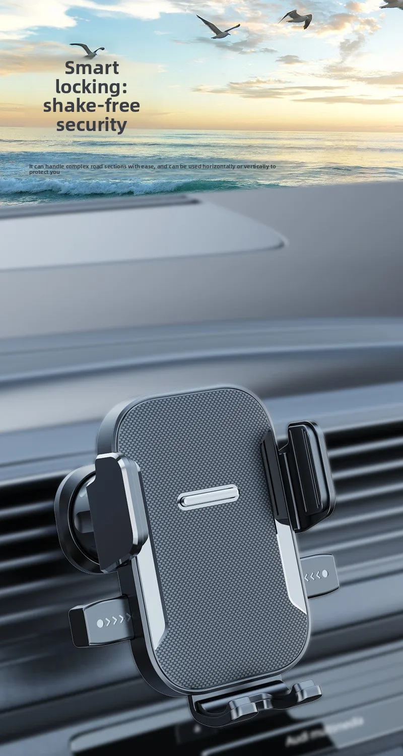 Auto-Handyhalterung mit Klebe-Saugnapf, faltbar, drehbar und hitzebeständig für die Mittelkonsole des Armaturenbretts – Detail 2