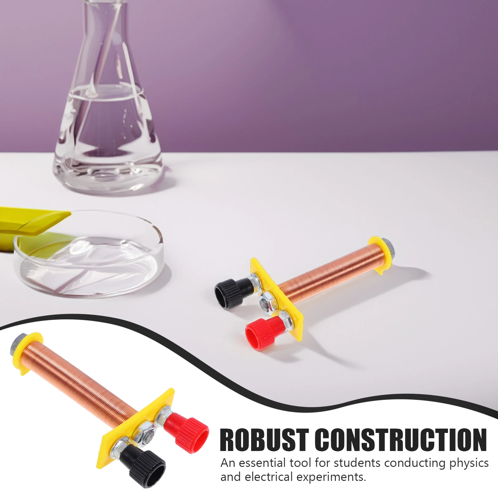 

2pcs Physics Solenoid Electromagnet T Shaped Coil For Student Electrical Circuit Demonstrations Teaching Tool Electromagnetic