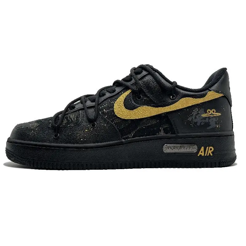 

[На заказ Black Myth Wukong] Nike Air Force 1, противоскользящие, износостойкие, с низким верхом, для скейтборда, унисекс, черные