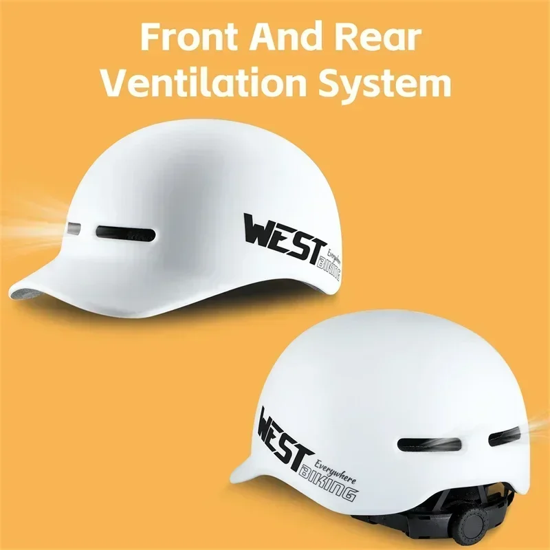 

WEST BIKING Электрический шлем для скутера с солнцезащитным козырьком Унисекс Туристический велосипед Городской пригородный велосипед Защитный шлем с удлиненными полями Спортивное снаряжение