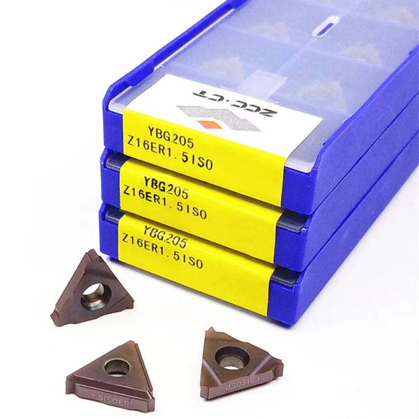Imagem -02 - Insere 10 Pcs Box Z16er1.0iso Ybg205 Z16er1.5iso Ybg205 Z16er2.0iso Ybg205 Z16er2.5iso Ybg205 Z16er3.0iso Ybg205 Zcc. ct