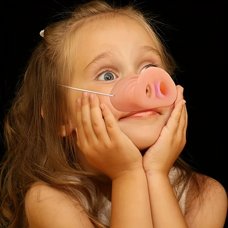 Neuartiges Riesenschwein-Ohr-Stirnband und Nase, Cosplay-Zubehör, lustige Komödie-Performance-Requisiten für Partys, Veranstaltungen, Verkleidung, Halloween-Dekoration – Detail 6