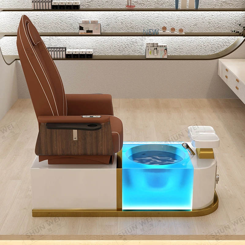 -Border Manicure , Spa Chair Pedicure And Care, Foot Massage Sofa With Lights, High-End