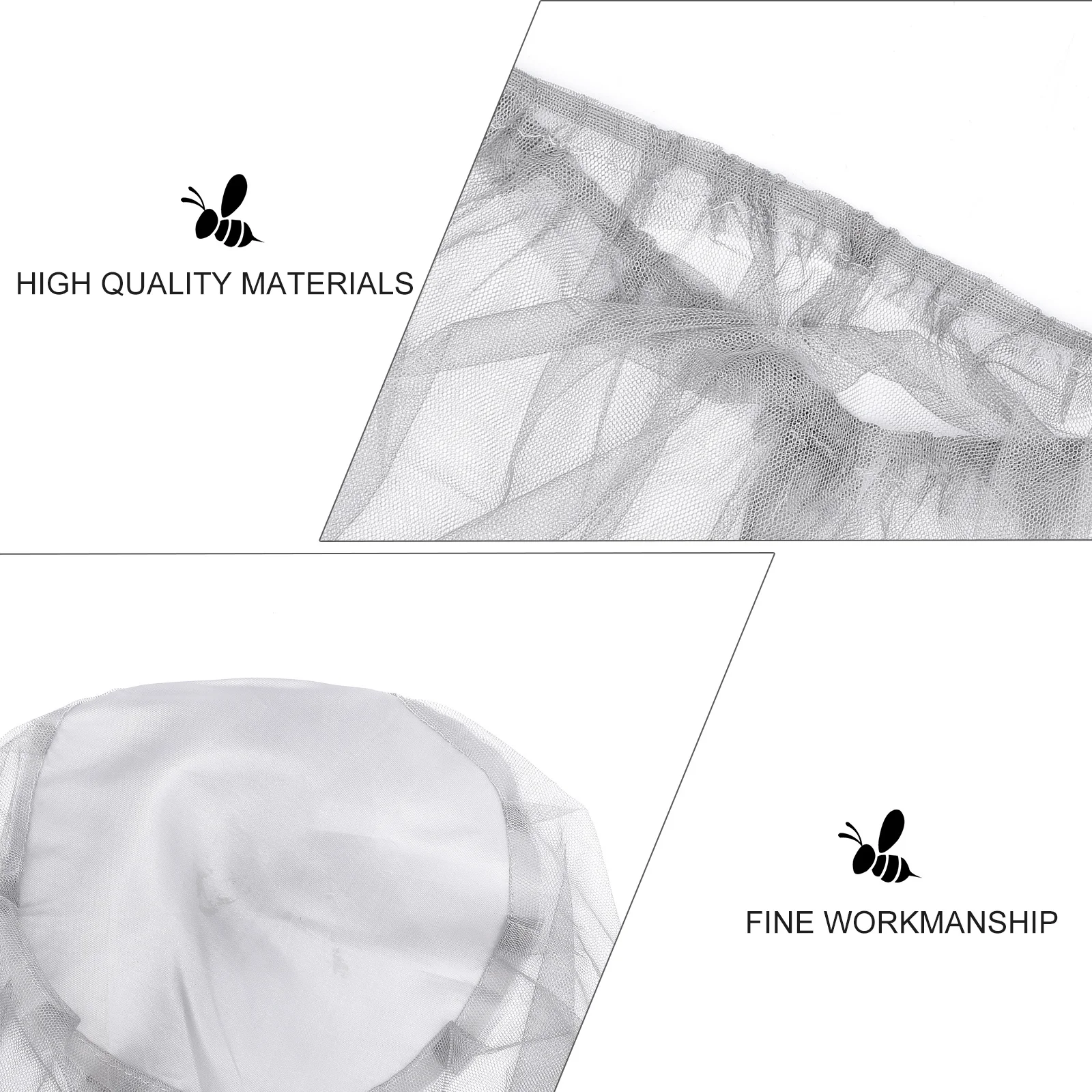 

2 Pcs Mosquito Hat Bug Head Net Protective Fishing Mesh Outdoor Veil Beekeeping