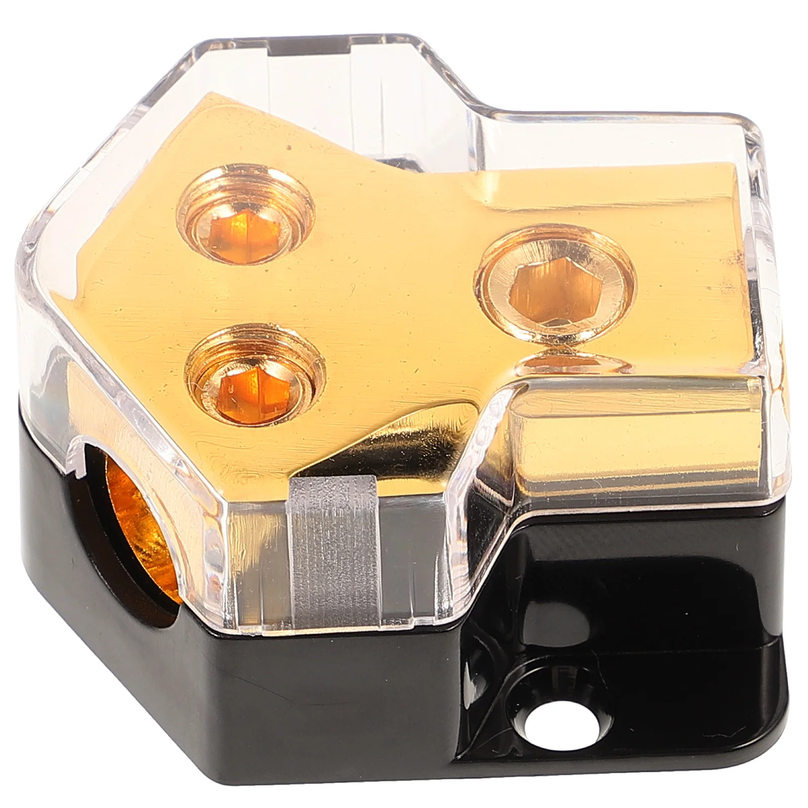 

Car Amplifier Distribution Block 1 Ways Power Distributor Block Durable Plastic Cover Corrosion Proof Car Audio Splitter