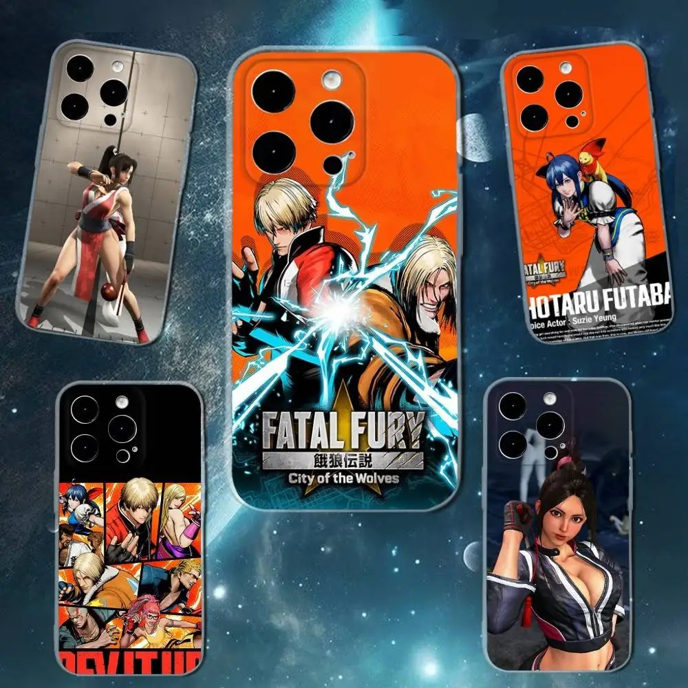 

Fatal FuryCity of the Wolves Phone Case For iPhone 16,15,14,13,12,11 Plus,Pro,Max,XR,XS,X,7,8 SE,Mini Transparent Silicone Soft