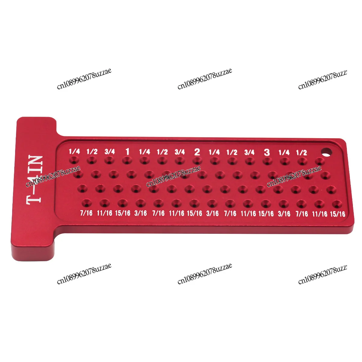 Aluminum Alloy T-ruler Woodworking Pencil Scribing Ruler, Hole Ruler
