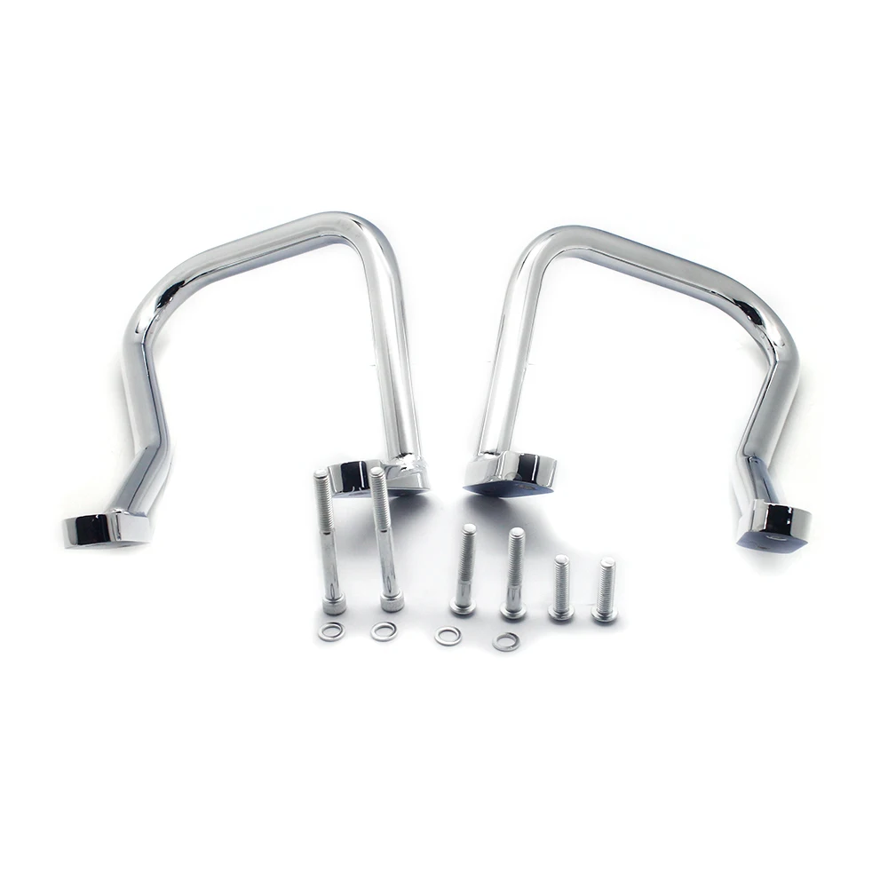 

STLF Motorcycle Rear Protector Guard Saddle Bag Compatible Crash Bar Engine Guard for Harley Softail FLHC FLHCS 107 114 2018-202