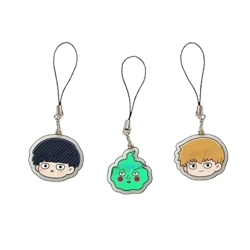 New Mob Psycho 100 Shigeo Kageyama Dimple Exquisite Mobile Phone Lanyard High Color Value Creative Student Schoolbag Pendant view 6