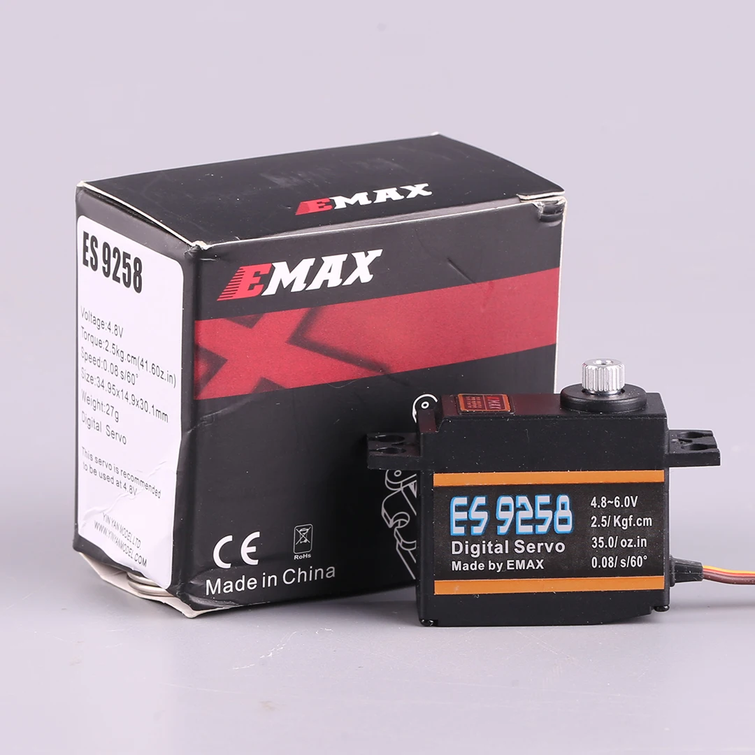 EMAX ES9258 remote-controlled aircraft model accessories 450 helicopter 25g metal digital lock tail servo