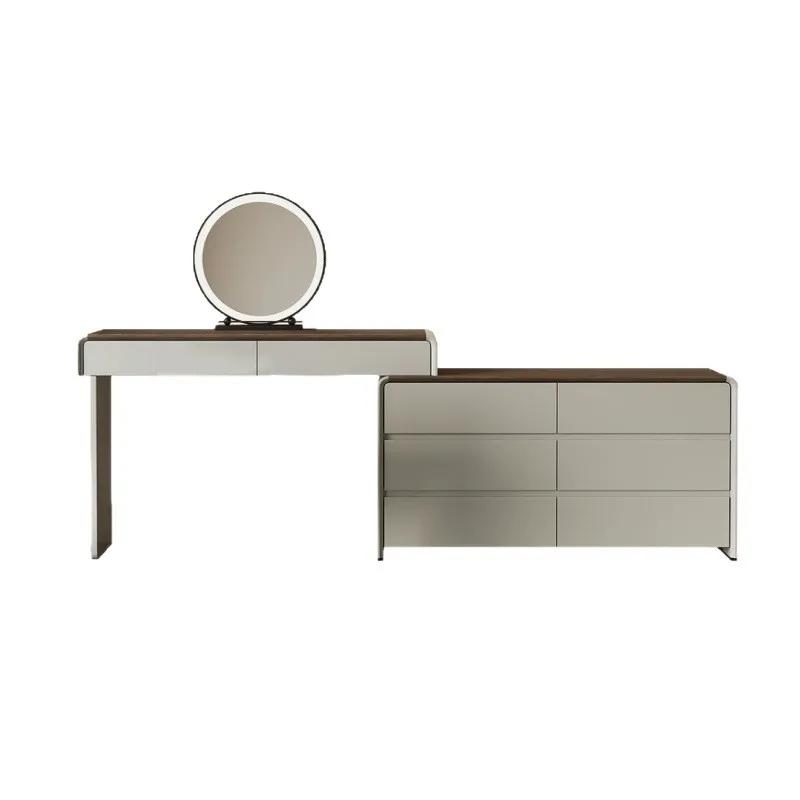 

Solid wood dresser storage chest integrated light luxury high sense master bedroom simple modern