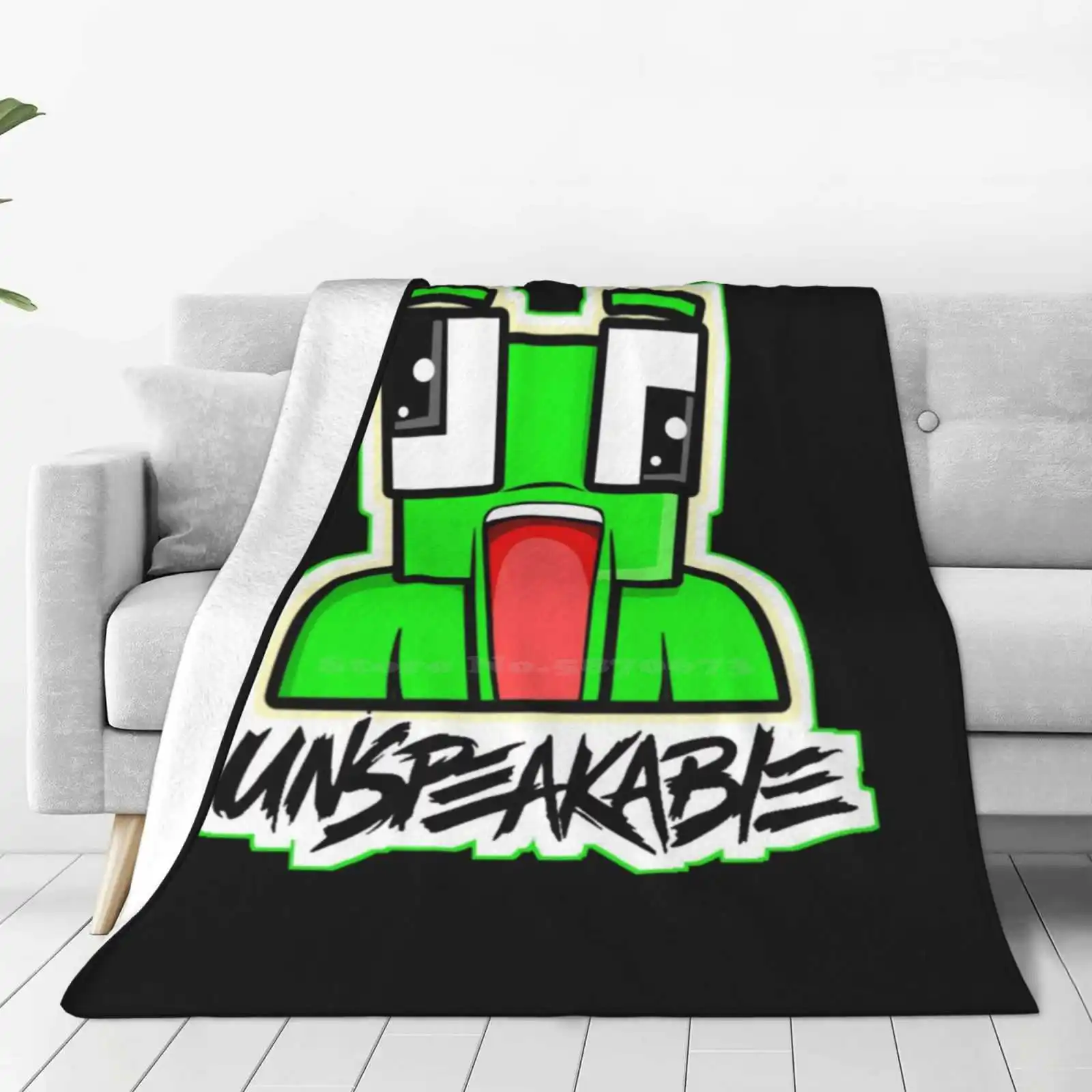 Unspeak.Able - Cool Kids Fashion Soft Warm Flannel Blanket Gaming Albertsstuff Funny Flamingo Youtube Jayingee 3D Funneh