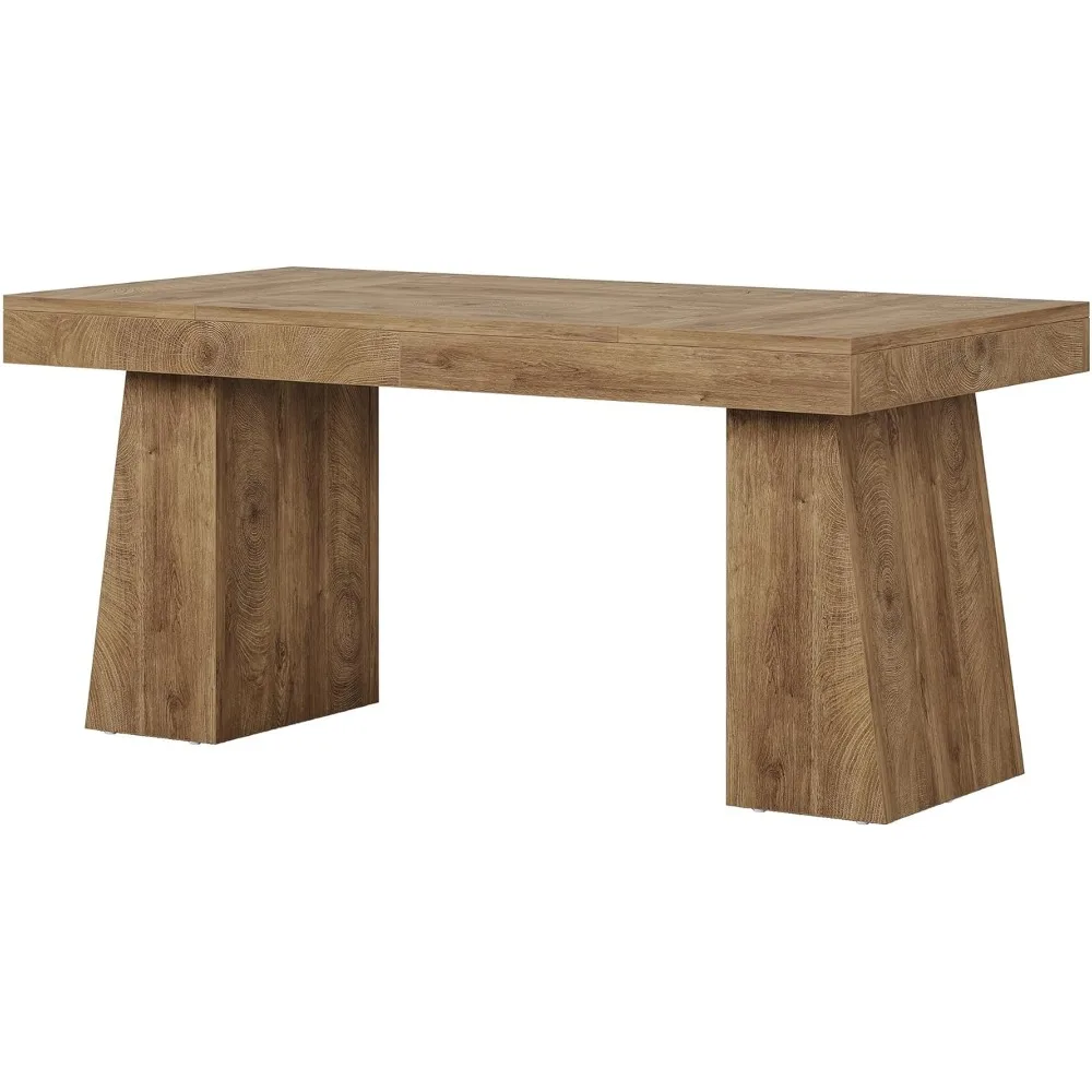 مكتب تنفيذي، مكتب مكتب منزلي حديث من منتصف القرن، طاولة كمبيوتر خشبية لمحطة عمل الأعمال، طاولة مؤتمرات صغيرة #6