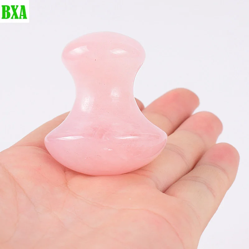 

Mushroom Natural Jade Stone Massager Rose Quartz Facial Roller Beauty Mushroom Shape Massage Eye Neck Care Slimming Tools Beauty