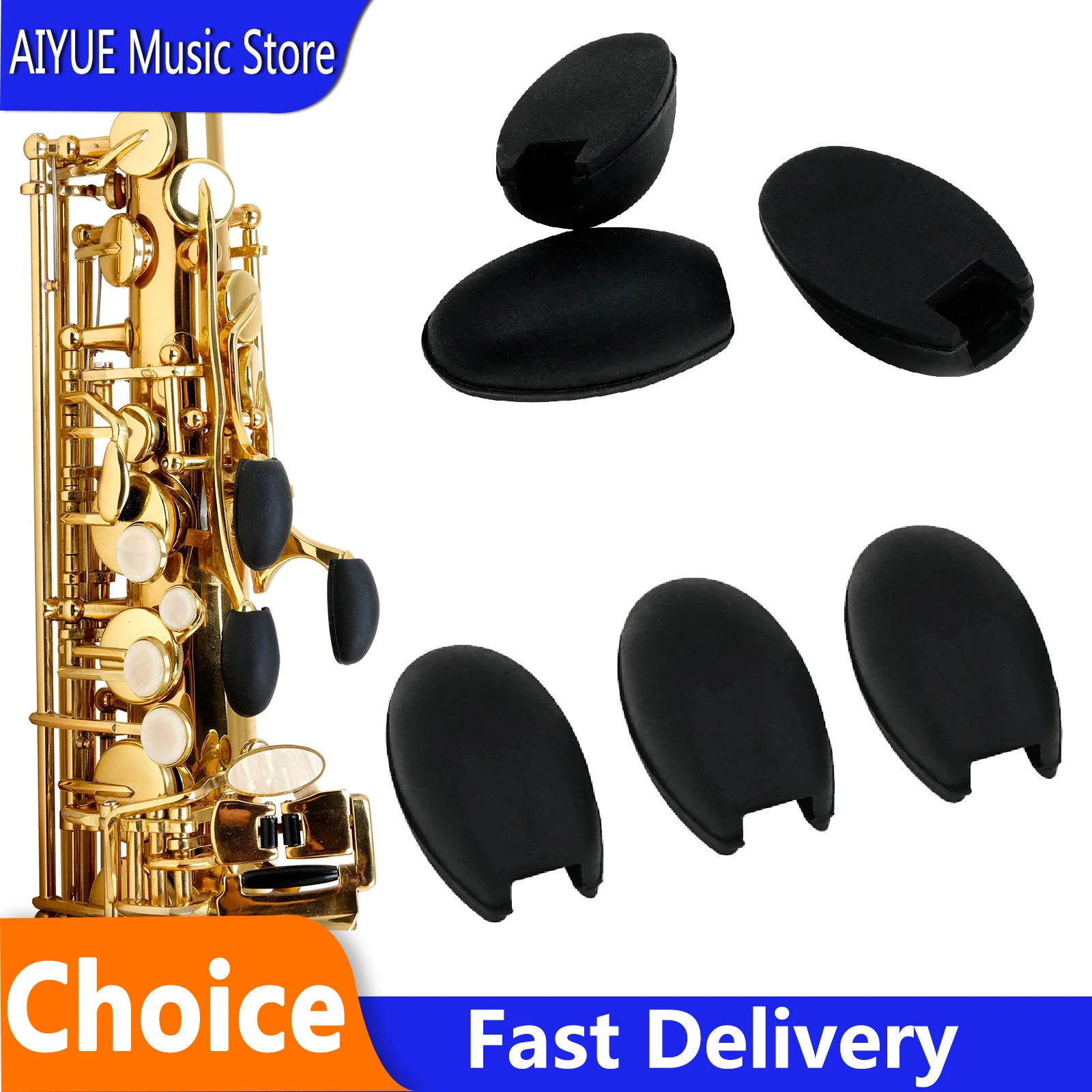 IRIN 3 Pcs Saxophone Palm Key Pads Leather Side Key Cushion Durable Woodwind Instrument Replacement Accessories