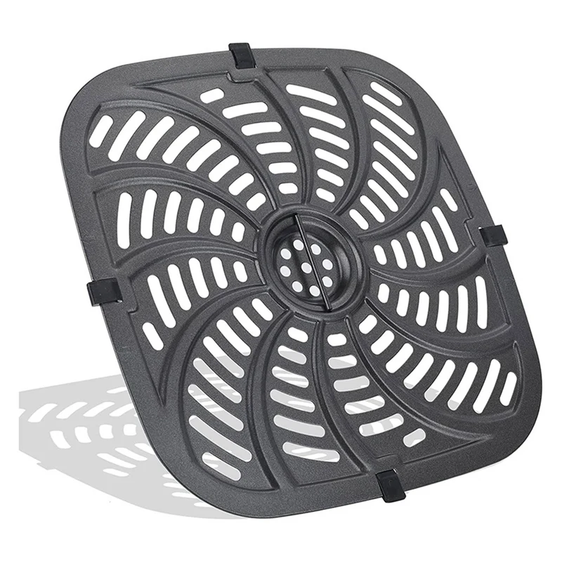 

2025-3X Air Fryer Replacement Grill Pan, Air Fryer Accessories For Chefman RJ38-SQSS-8T-D, 8QT Nonstick Removable Grill Pan