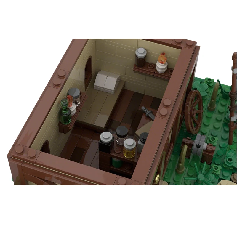 1041 PCS Customize Castle Blacksmith house MOC Customize Modular Building Block Educational Simple DIY Boys Toy Christmas Gift