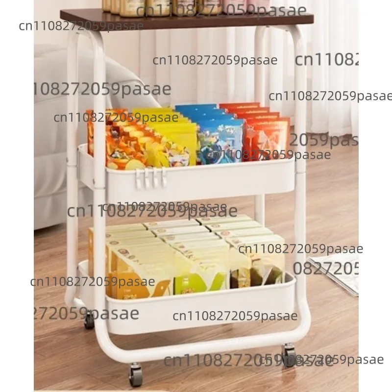Mobile Snack Storage Cart for The Living Room, Multi-Tier Storage Rack