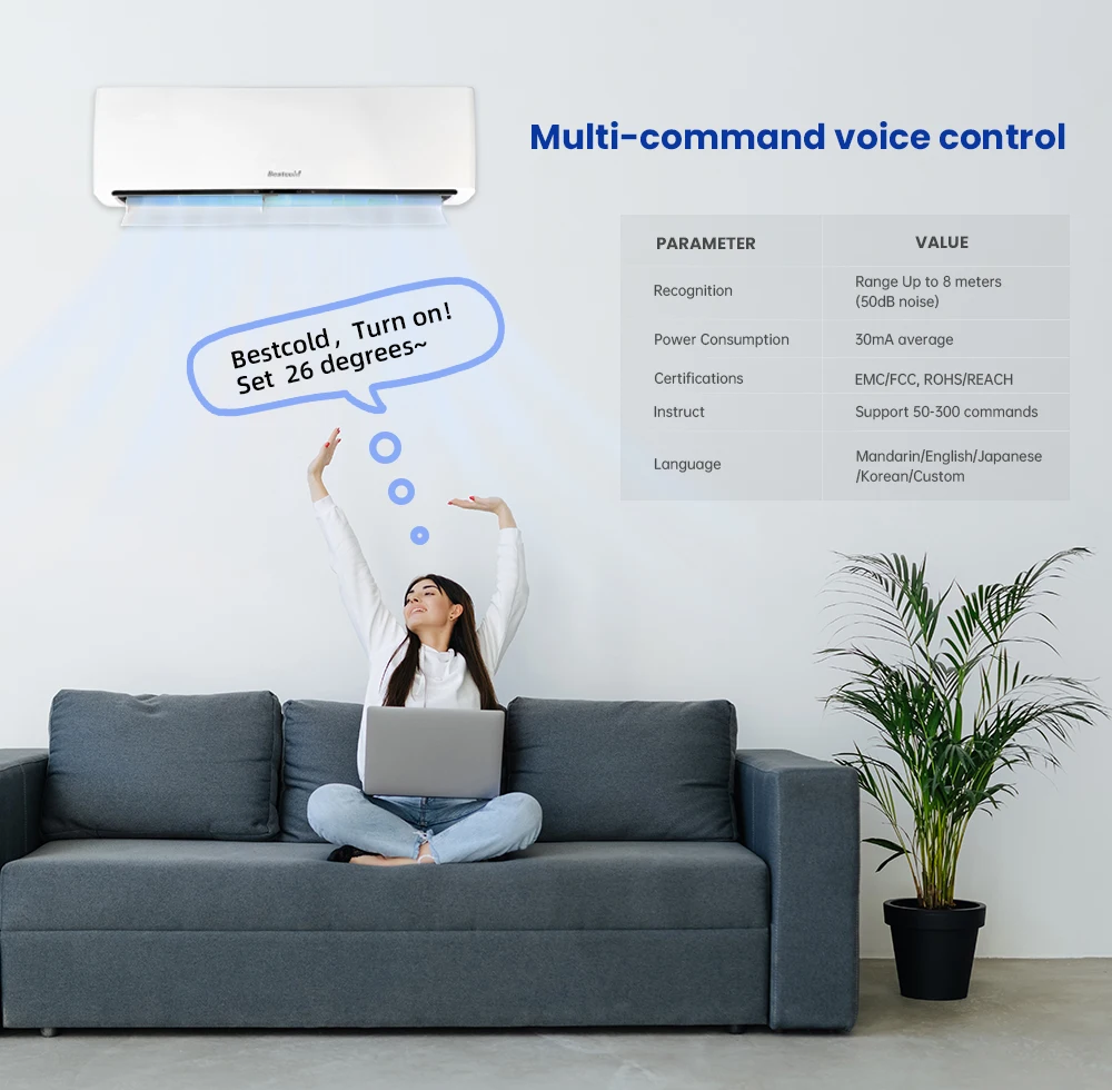 Puremind Cheap Price 2 Ton Room Wall Mounted Air Cooler AC 18000 Btu Split Inverter Air Conditioner