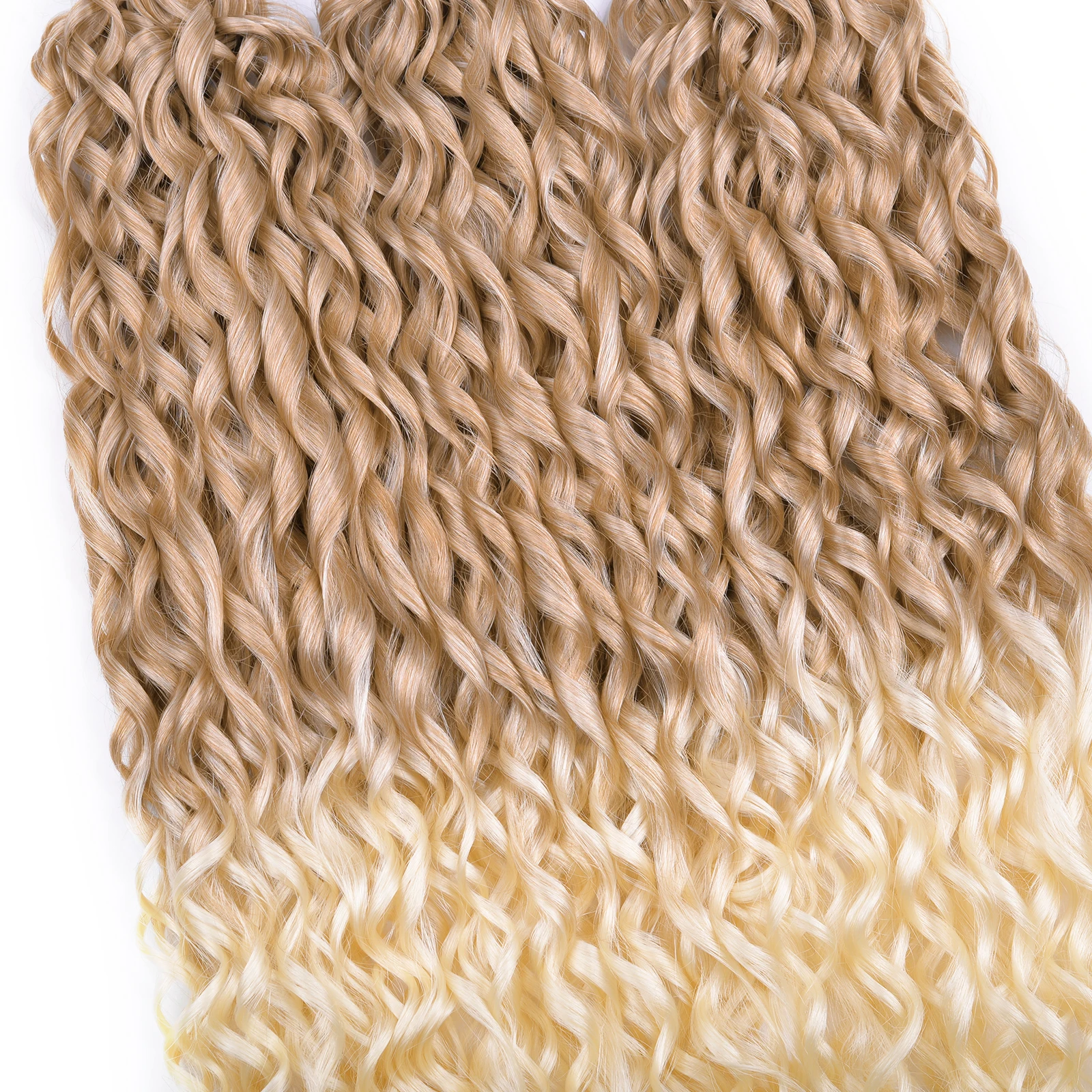 Cabelo do Jay-extensões sintéticas do cabelo, profundamente ondulado, torção, fibra encaracolada, de alta temperatura, extensões