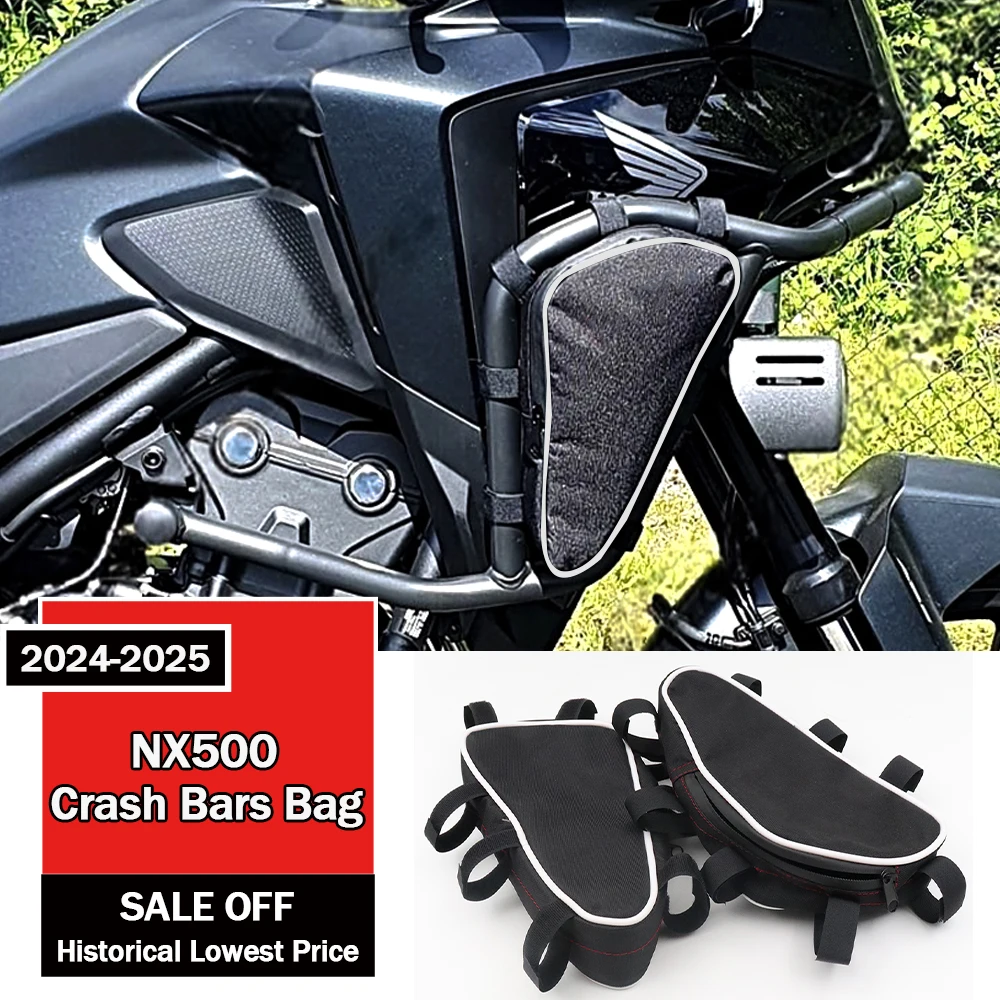 

Мотоциклетная сумка на дуги для Honda NX500 NX500 NX NX500 2024-2025, сумки на раму, оригинальная сумка-бампер
