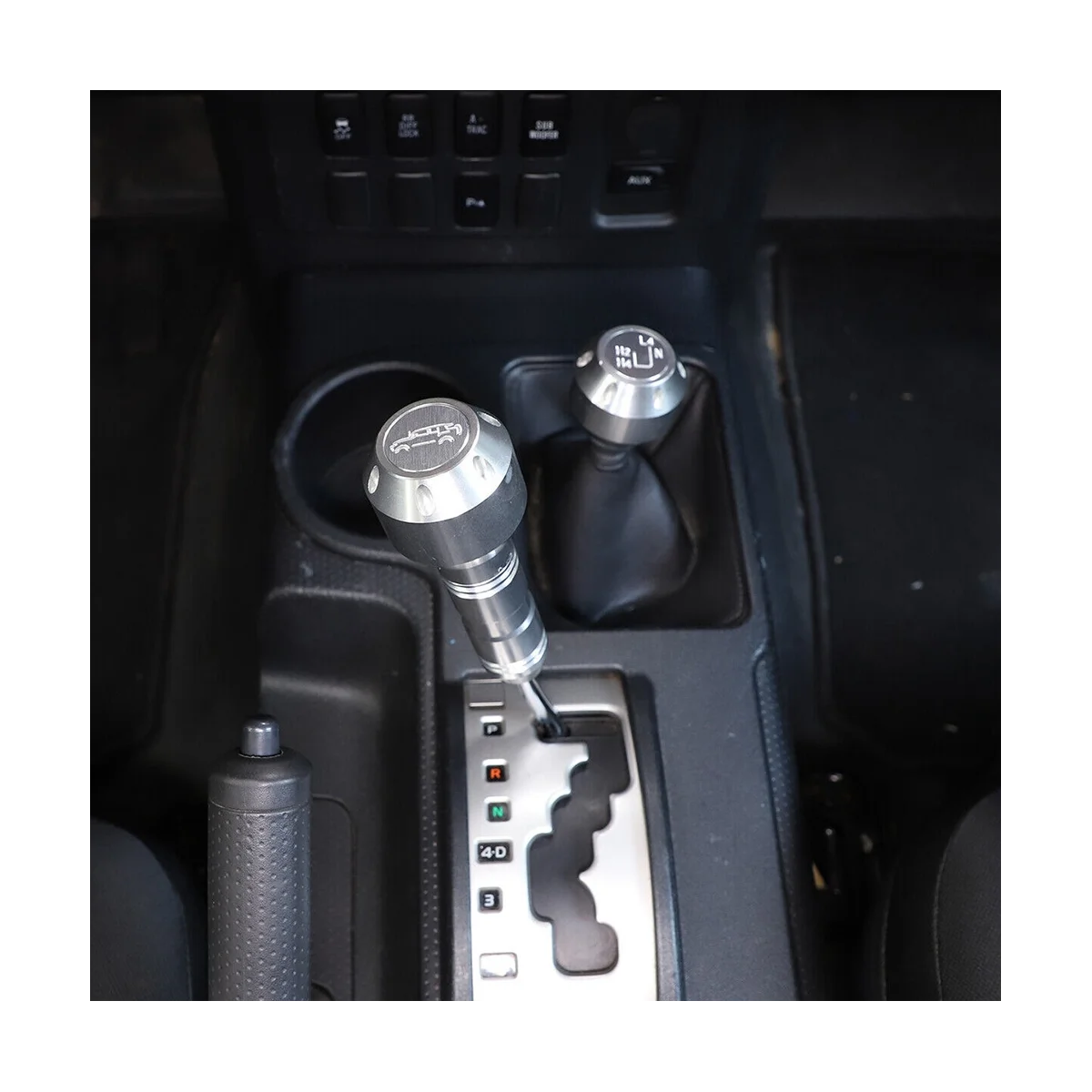 

Car Gear Grip Head Shift Knob Modification for Toyota FJ Cruiser 2007-2021 Car Accessories Silver
