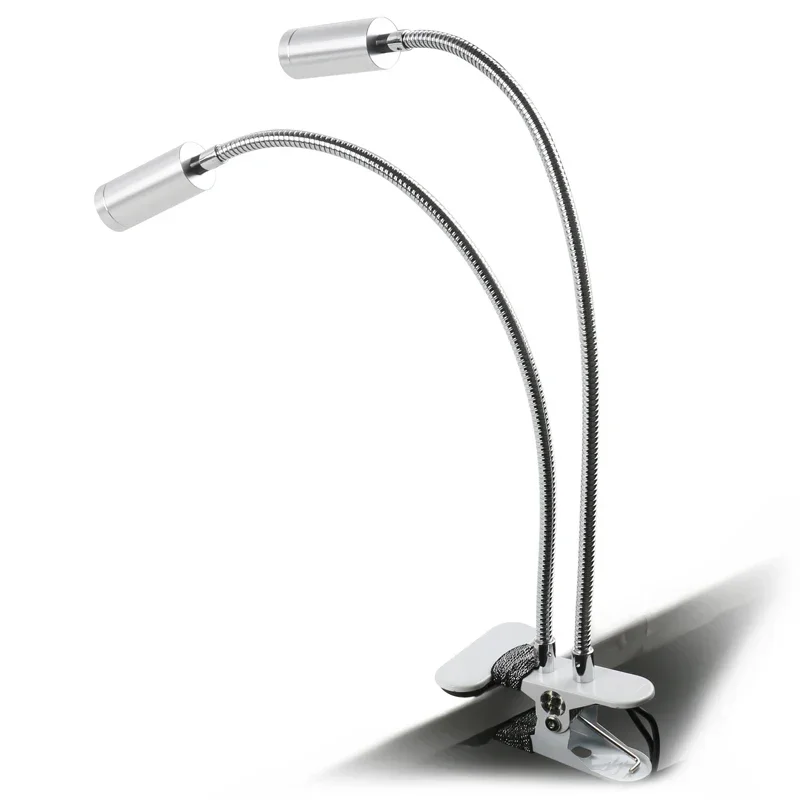 Oświetlacz mikroskopowy z zaciskiem LED Regulowany boczny reflektor Lampa wypełniająca 5V do kamery mikroskopu wideo HDMI USB VGA