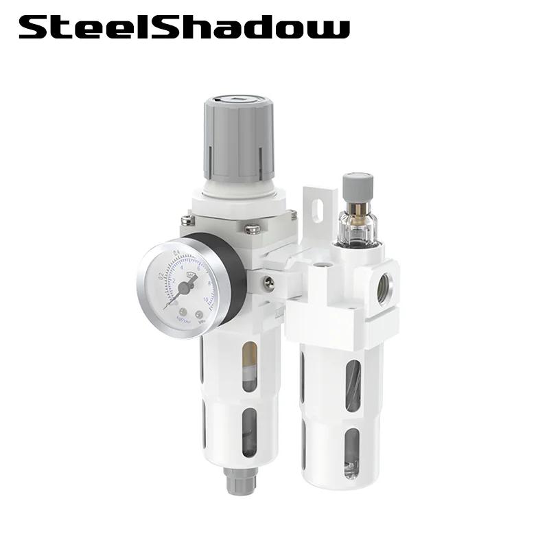 

Laize Pneumatic FRL Air Filter Regulator Lubricator SMC Type Compress Air Tool Accessory Auto Drain AC2010 AC3010 AC4010