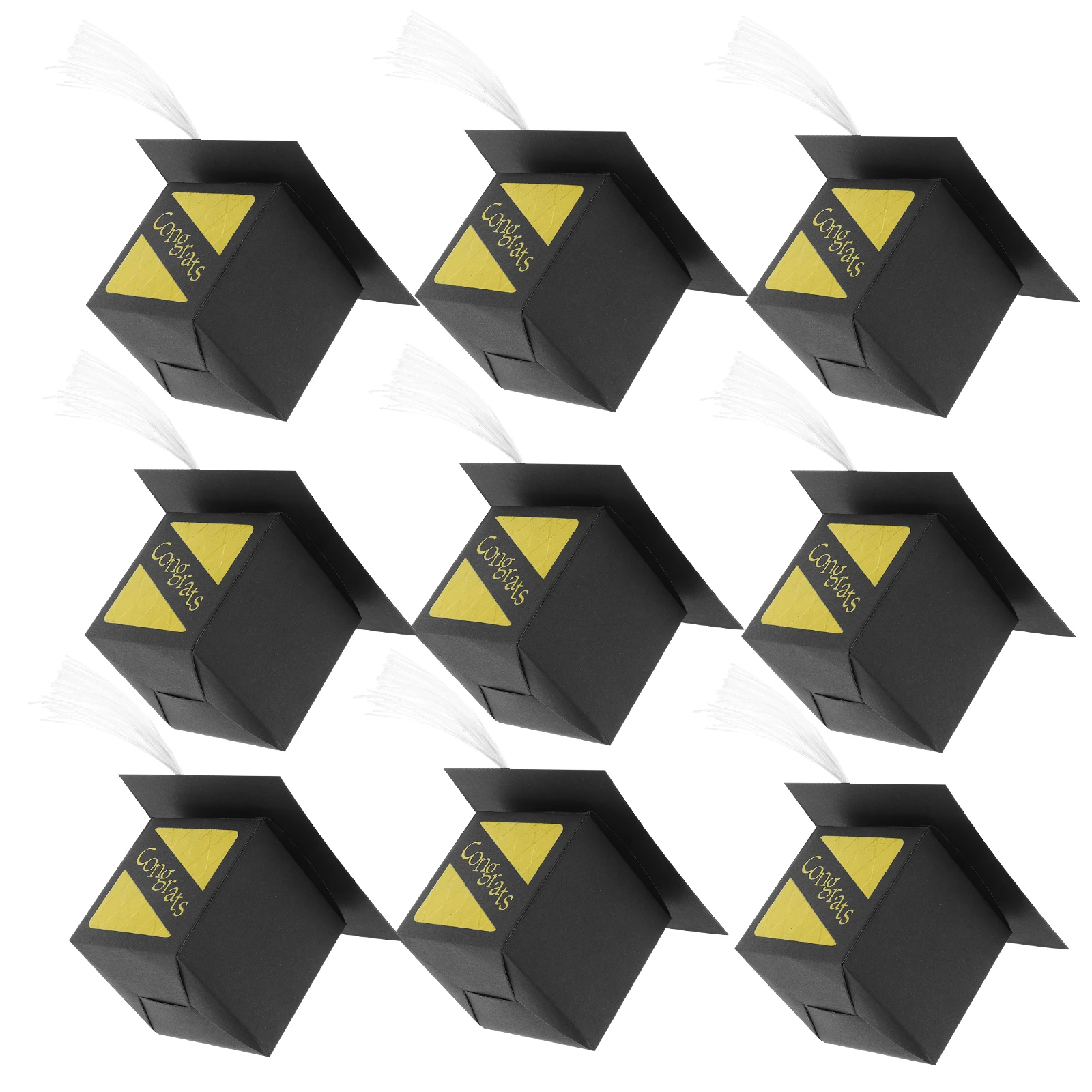 

20 Pcs Bachelor's Hat Wedding Candy Box School First Graduation Gift Boxes for Presents Favor Paper
