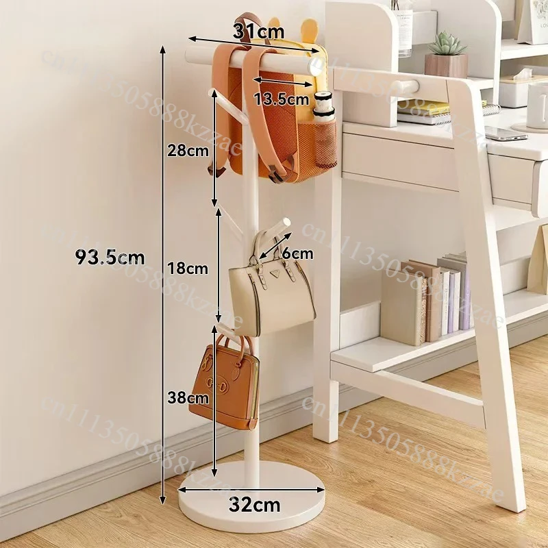 Backpack Storage Rack Bedroom Backpack Hook Floor Standing Rack Home Side Hanging Simple And Fashionable Clothes And Hats Rack