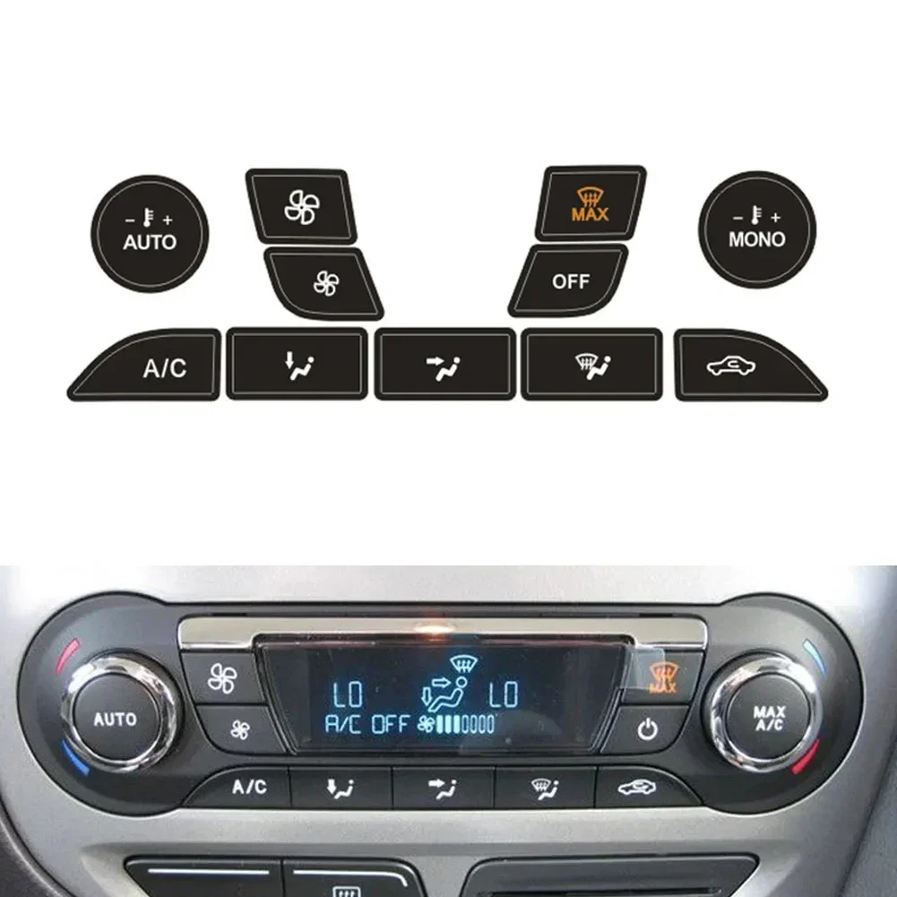 Car Air Condition Control Switch Button Repair Stickers For Ford Focus 1999-2005 A/C Button Repair Kit  Car Decoration