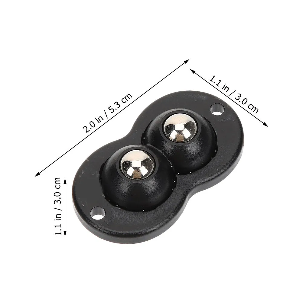 6Pcs Self Adhesive Swivel Caster Wheels ABS Mini Casters for Storage Box Trash Can Appliance Wheels Small Wheel Stick on Casters