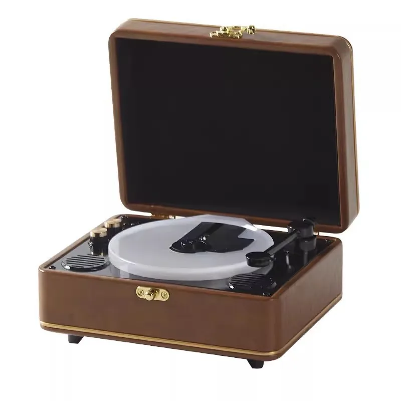 

Retro CD player, album bluetooth speaker player integrated, light luxury creative student gifts
