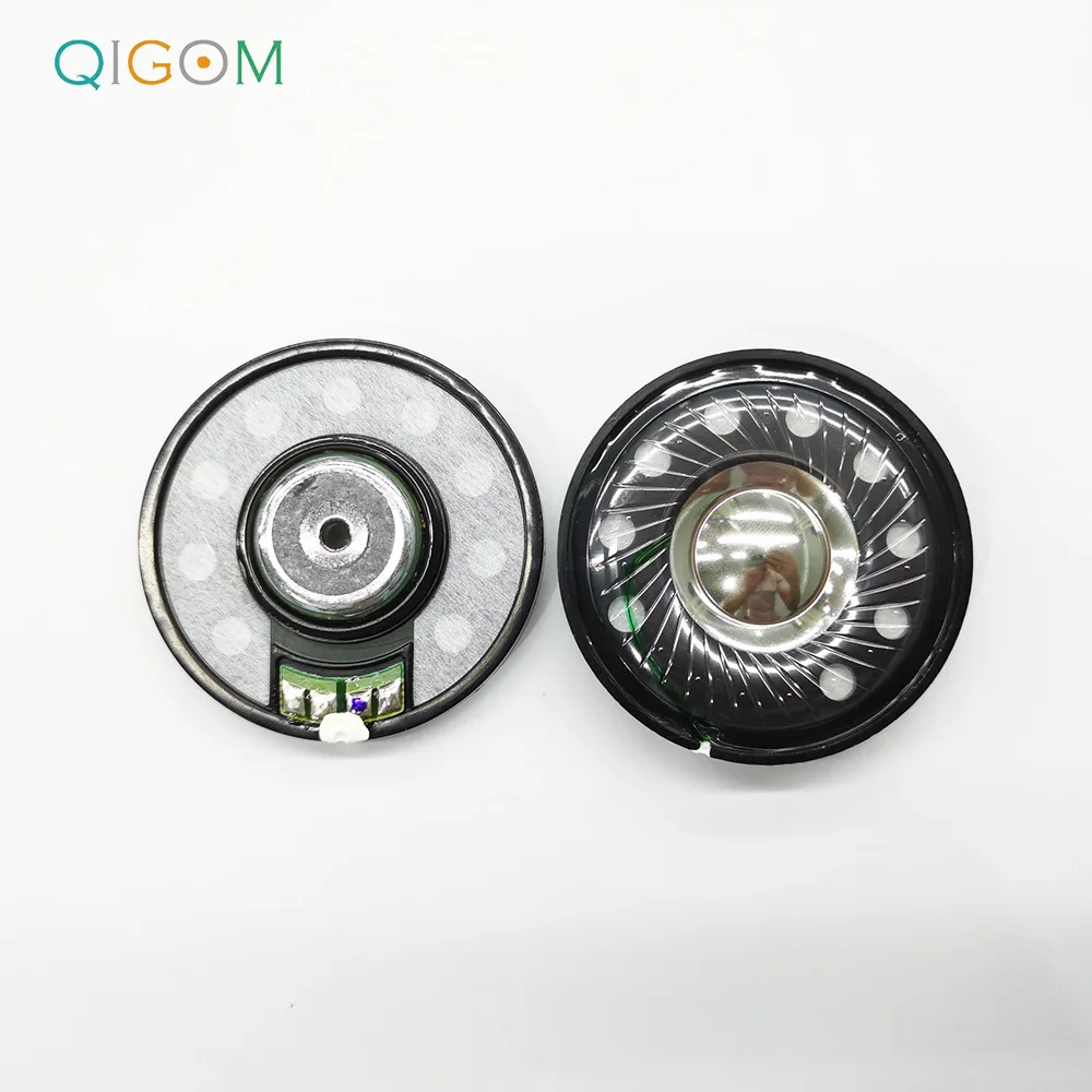 QIGOM-Unidad de controlador de altavoz para auriculares inalámbricos, alta calidad, baja resistencia, 1 par (2 piezas), 50MM, domo de titanio