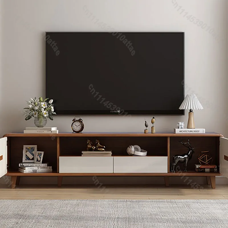 Modern Unique TV Console Cabinet, Graceful Delicate Elegant Easy‑Pack TV Stand For Living Room Home Furniture