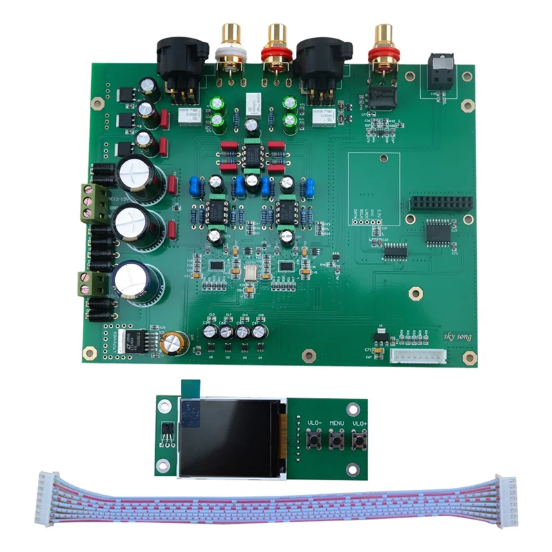 ELECT-Dual Es9038q2m DAC Decoder Hifi Coaxial Pcm384k DSD128 Kit With USB DSD512 Bluetooth Input TFT Screen Tuning Version
