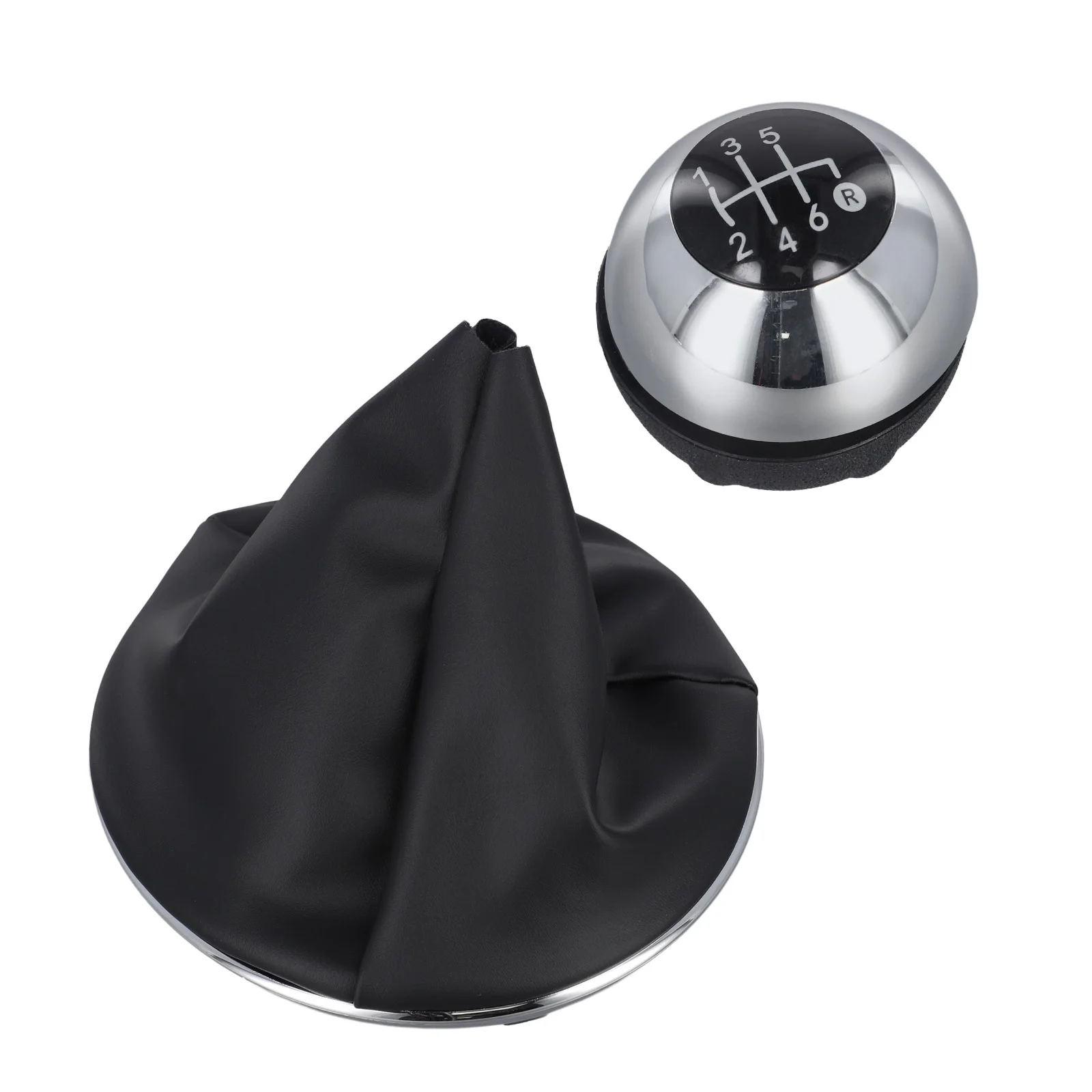 Automotive Gear Shifter Gear Shift Knob Car Accessory Upgrade Black Complete Gear Knob Set Direct Replacement Part