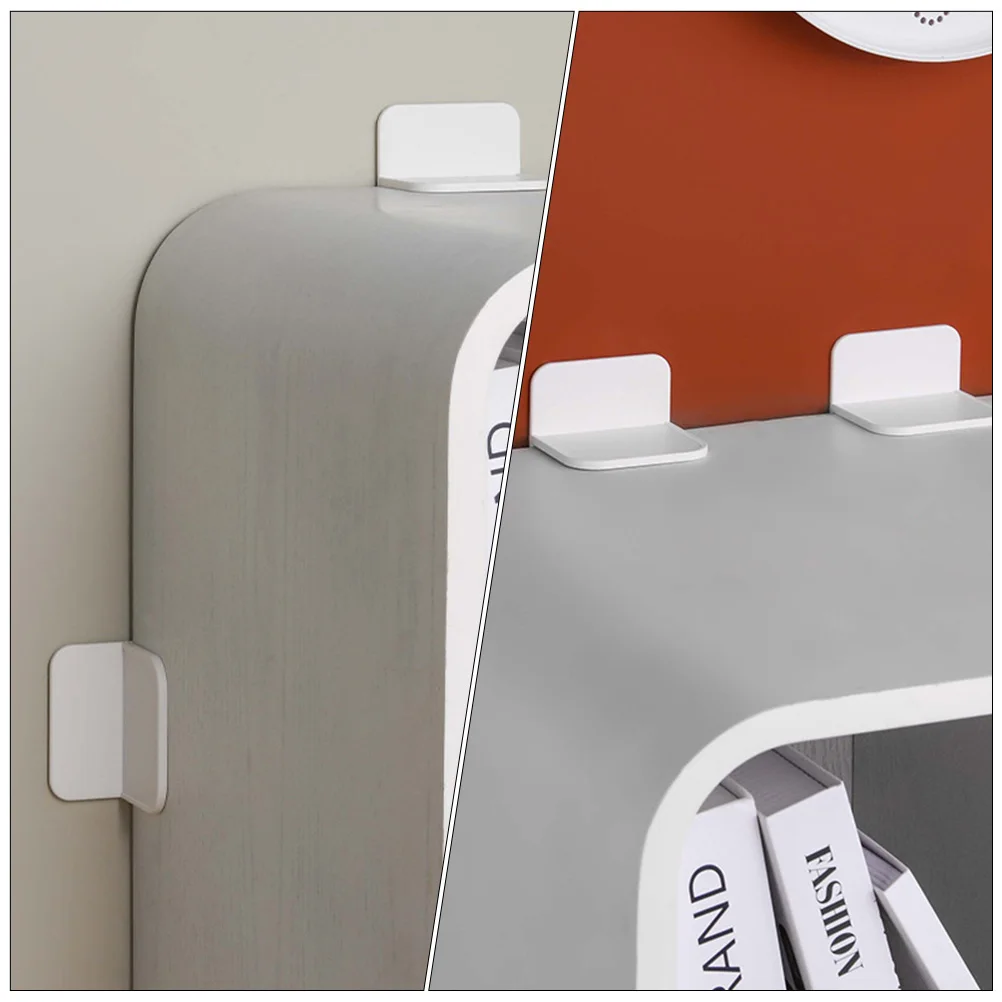 

4pcs Anti-Shake Fixer Cabinet Stabiliser Strong Hips Material 90-Degree Corner Design Easy Installation Traceless Cabinet Fixer